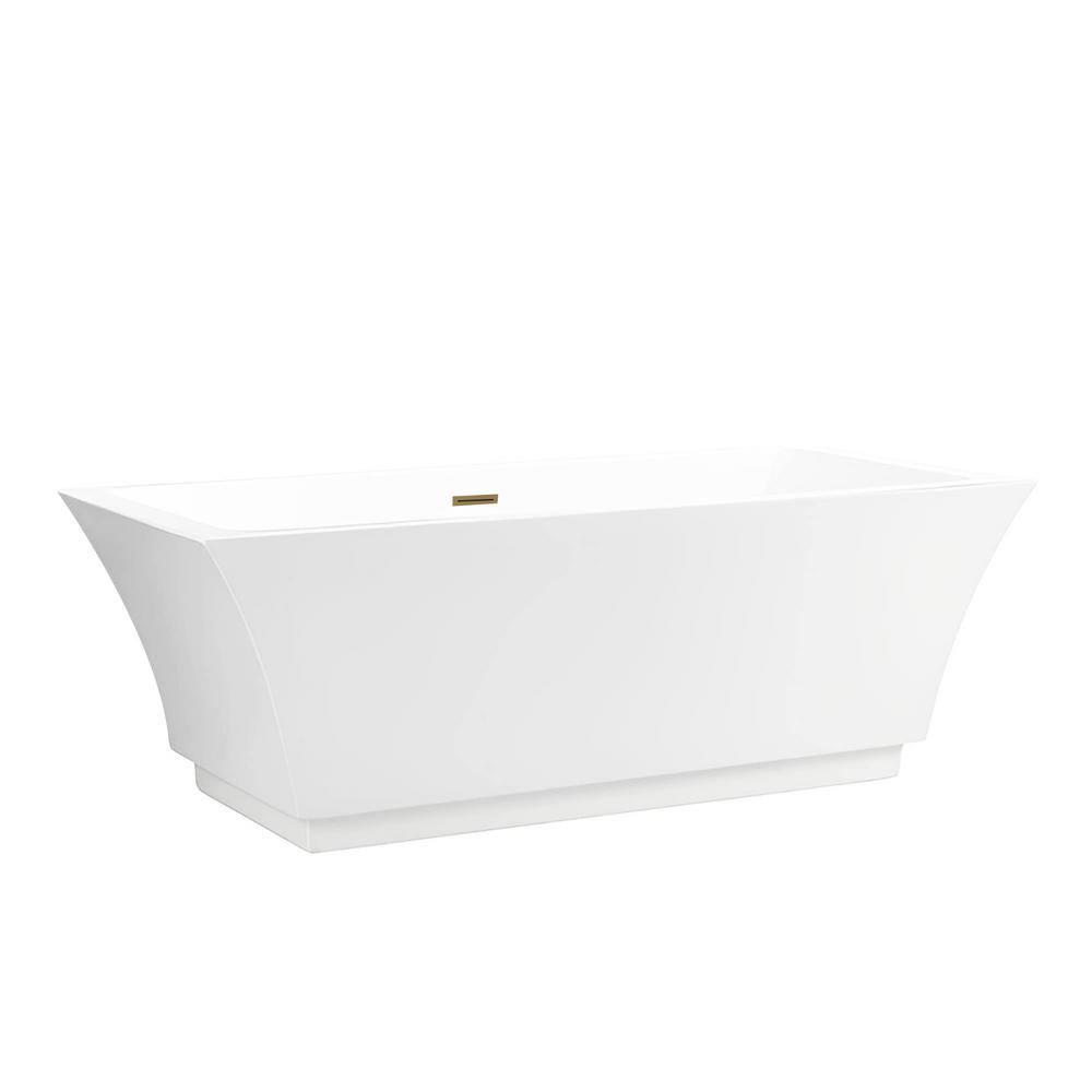 Chloe Freestanding Soaking Acrylic Bathtub