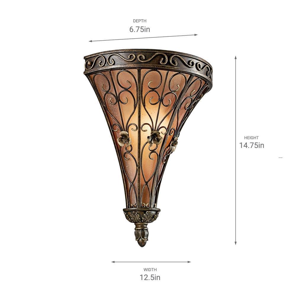 Kichler Lighting Marchesa 1 - Light Sconce in  Terrene Bronze