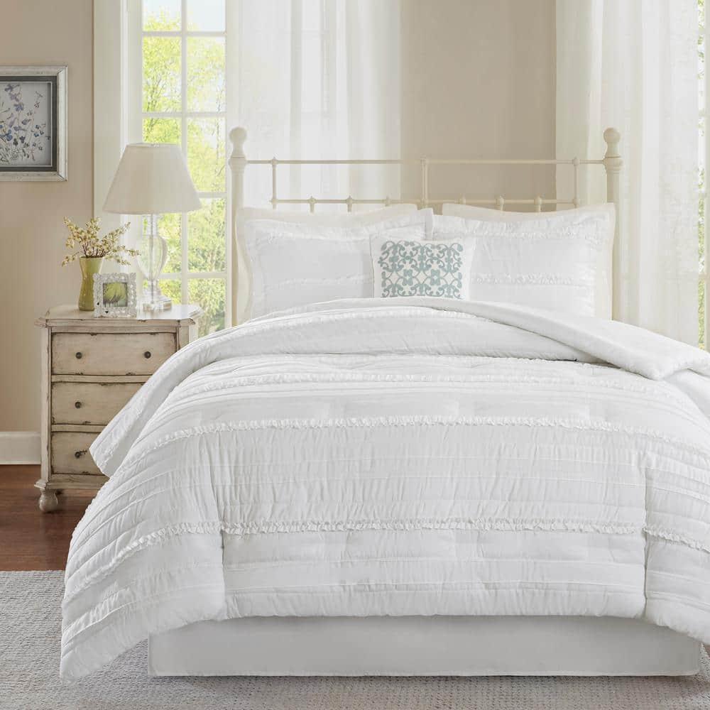 Celeste 5 Piece Microfiber Ruffled Comforter Set
