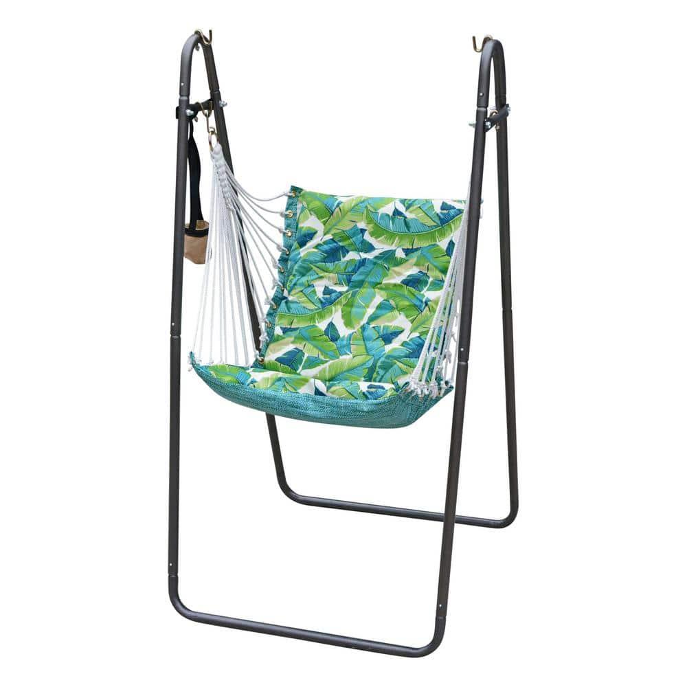 Soft Comfort Swing Chair & Stand - Green - Algoma
