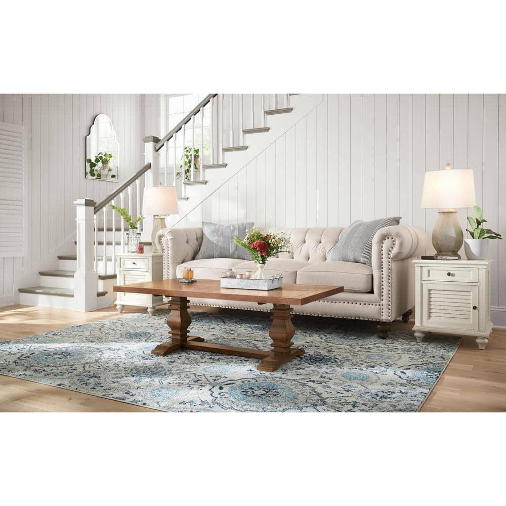 Madison MAD600 Power Loomed Indoor Area Rug - Cream/Light Grey - 8'x10' - Safavieh