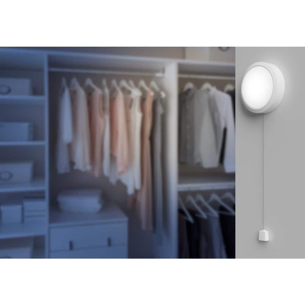 Westek BL-PSTG-W LED Pull String Utility Light, White