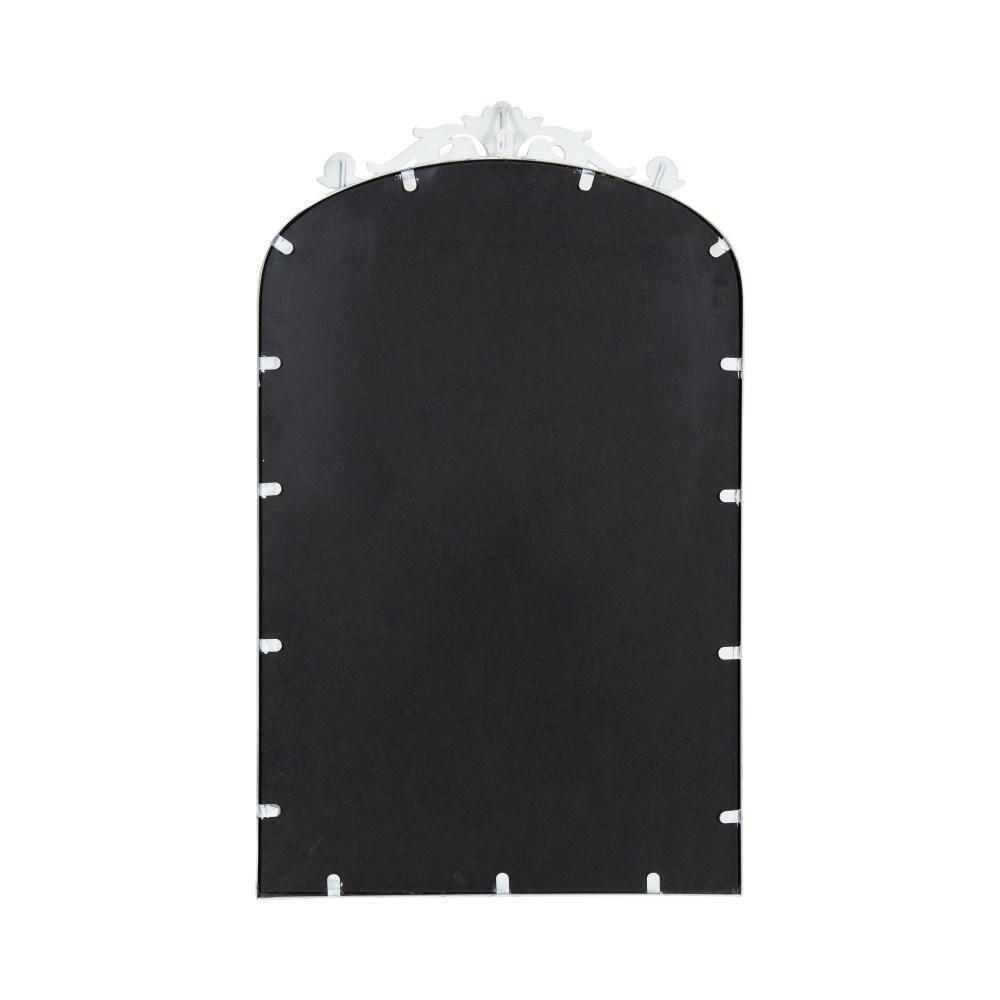 19"x31" Arendahl Traditional Arch Decorative Wall Mirror White - Kate & Laurel All Things Decor: Luxury Glam Style, No Assembly Required