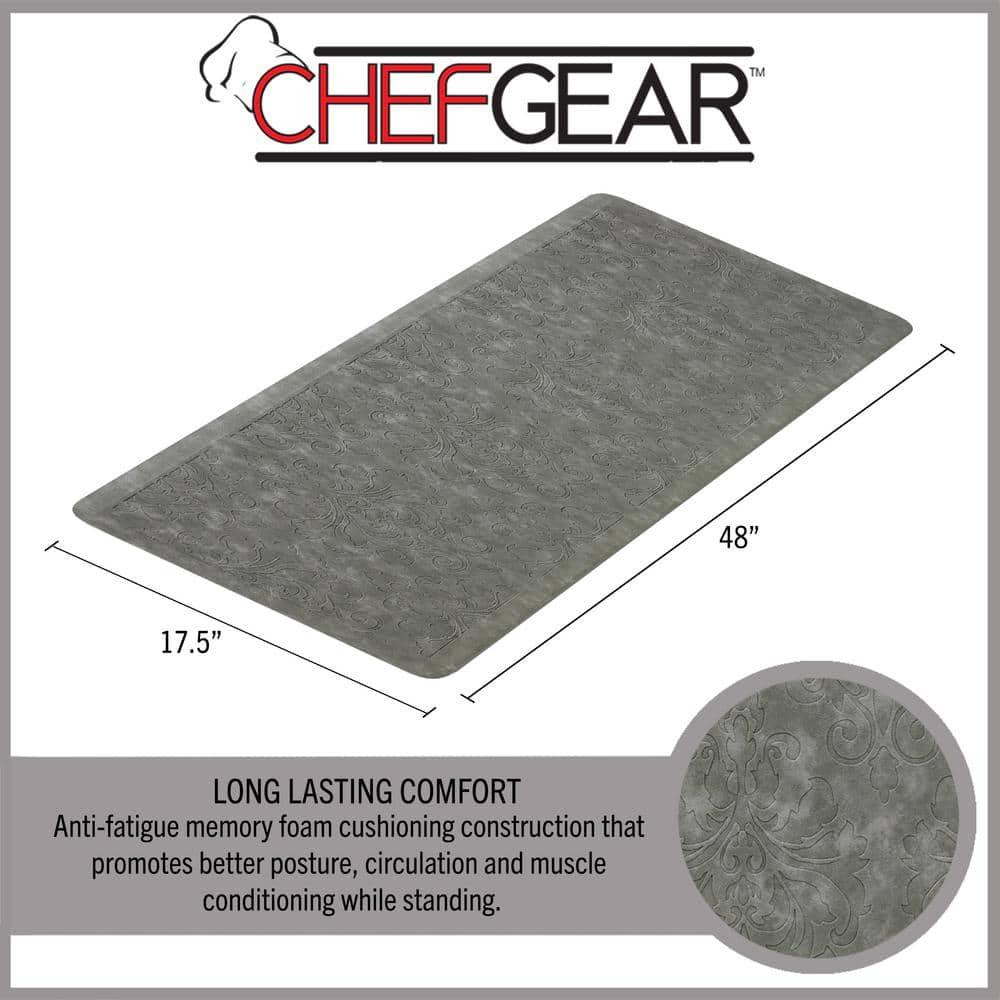 Chef Gear Embossed Soothing Comfort Anti-Fatigue Mat Set
