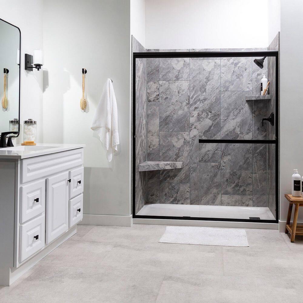Palisade 25.6 in. x 14.8 in. Interlocking Vinyl Waterproof Wall Tiles