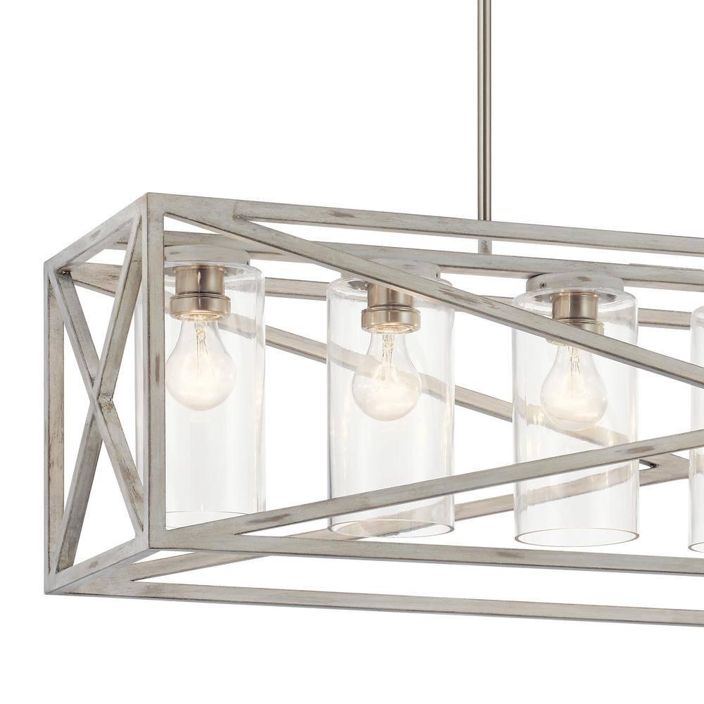 Kichler Lighting Moorgate 7 - Light Chandelier in  Distressed Antique White