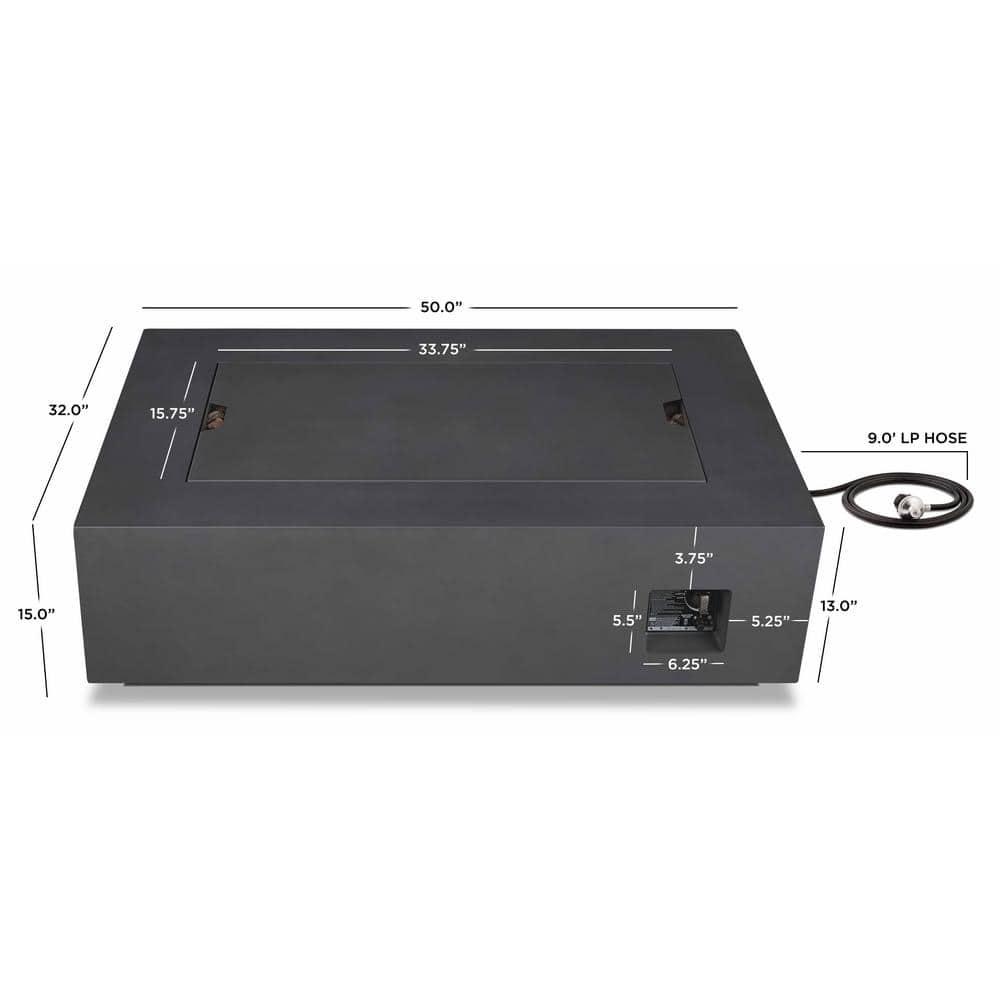 AEGEAN Propane / Natural Gas Outdoor Fire Pit Table
