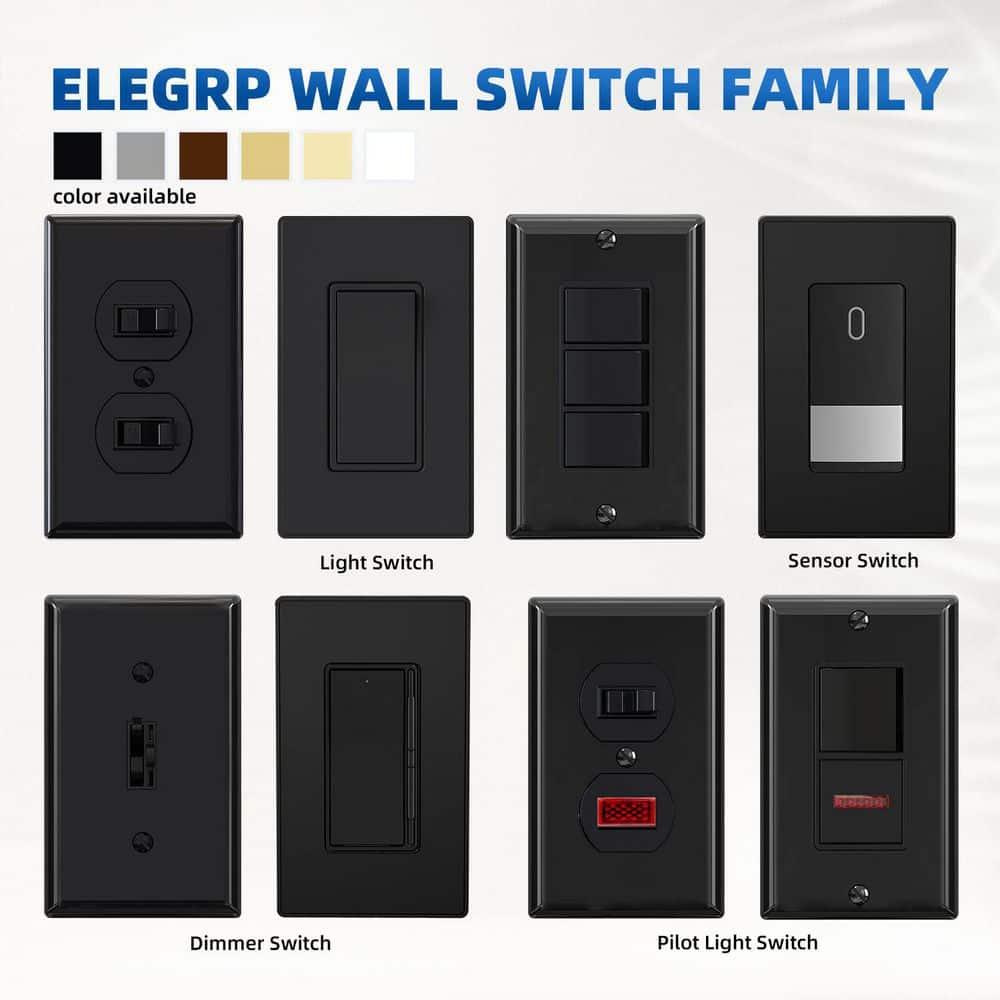 15 Tamper Resistant Single Pole Rocker Light Switch