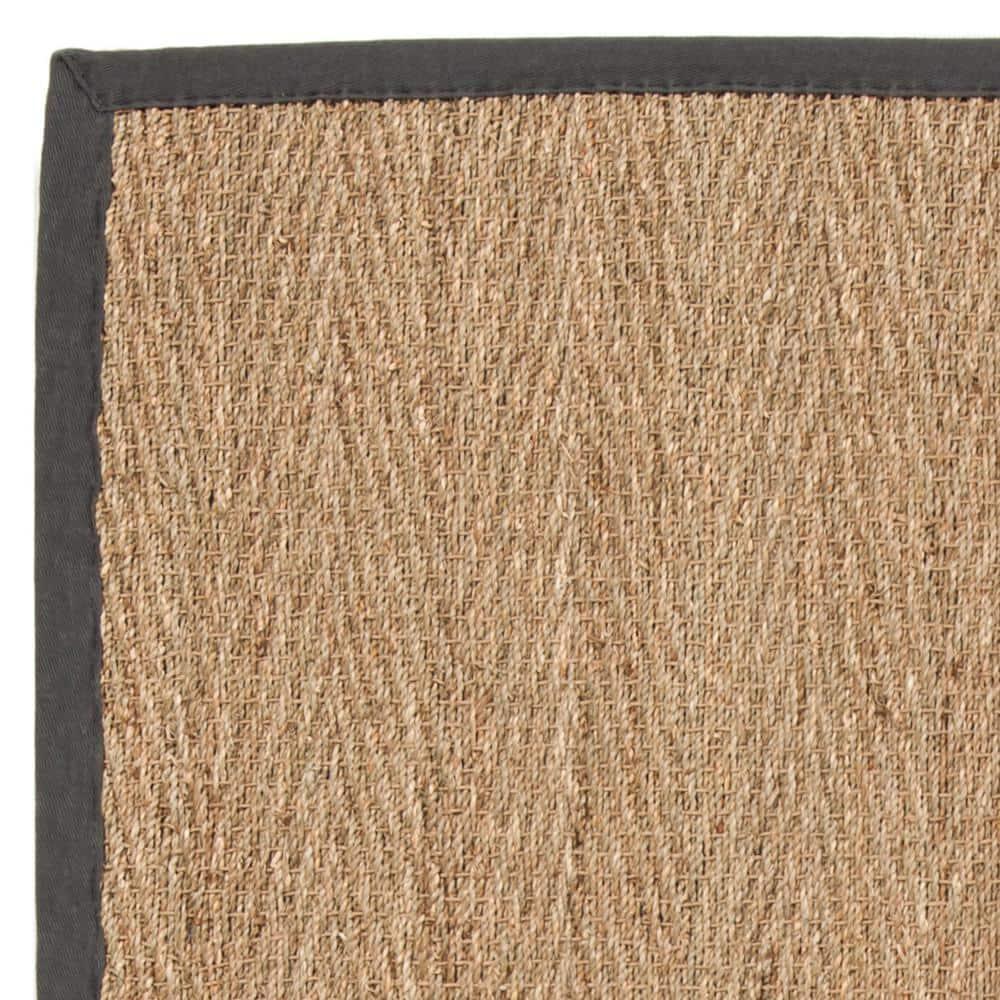 Natural Fiber NF115 Power Loomed Indoor Area Rug - Natural/Dark Grey - 5'x8' - Safavieh