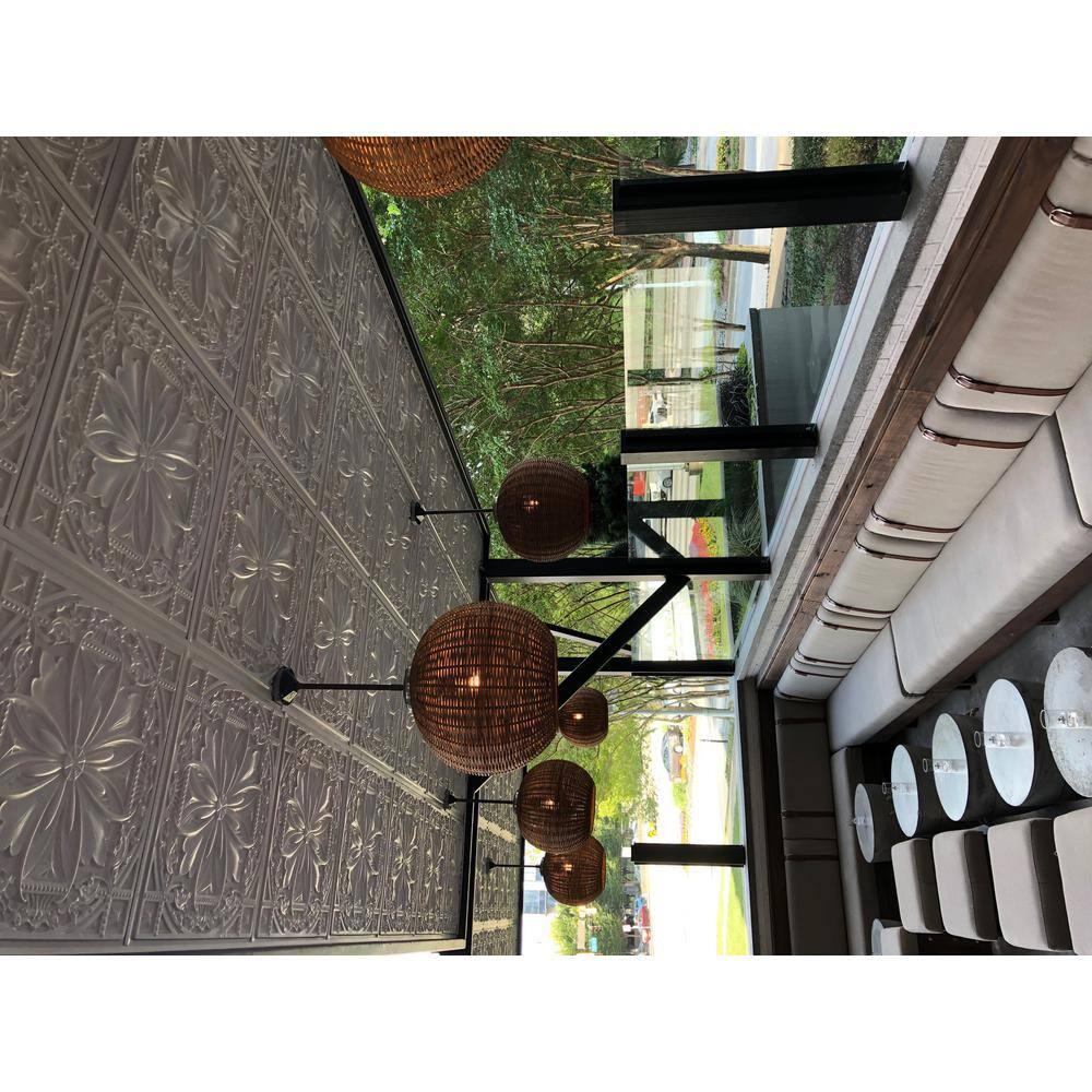 FromPlainToBeautifulInHours Milan 24'' L x 24'' W Textured PVC Drop-In & Glue Up Ceiling Tile Ceiling Tile (Set of 25)