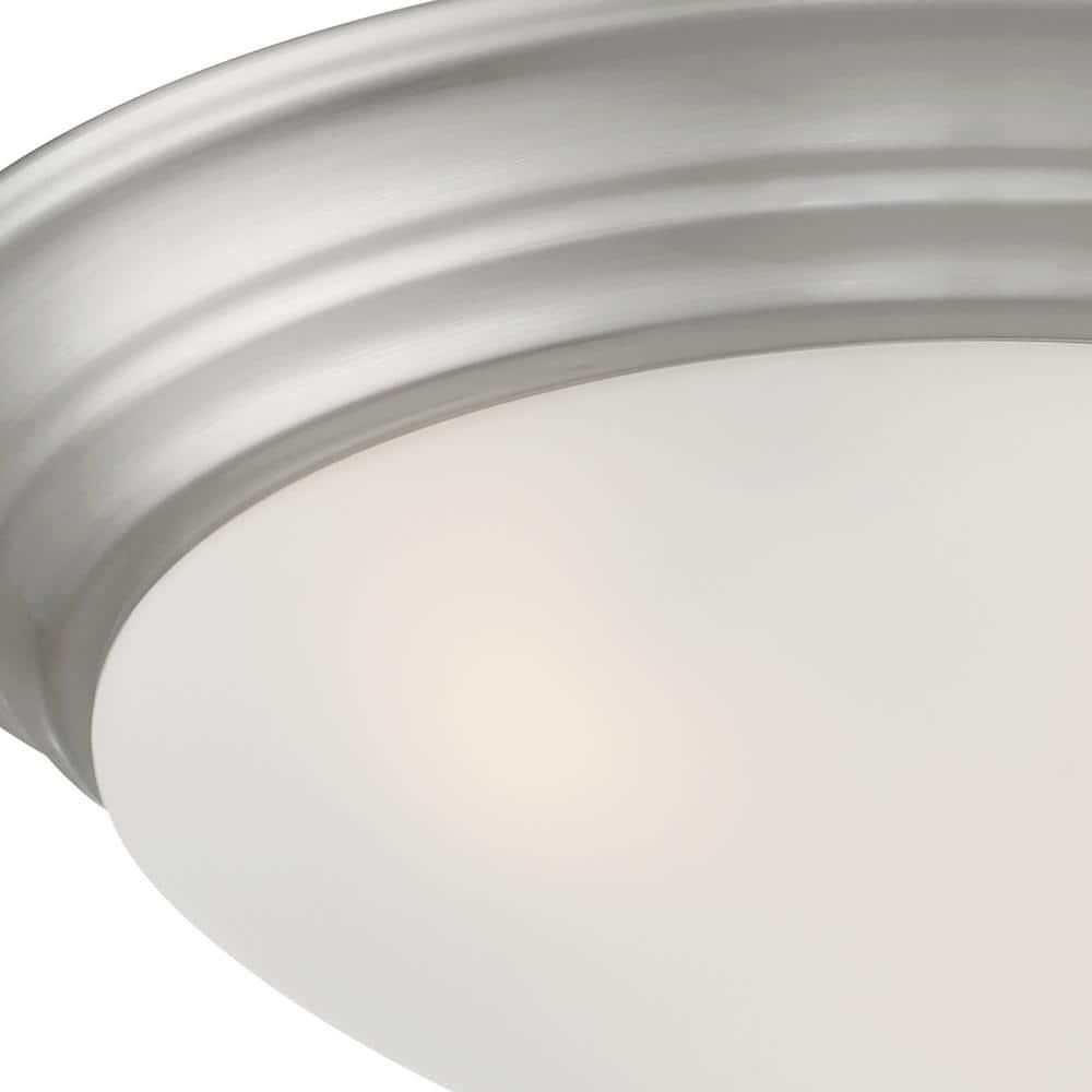 Designers Fountain Tap 2 Light Brushed Nickel Flush Mount Ceiling Light, 1360M-BN