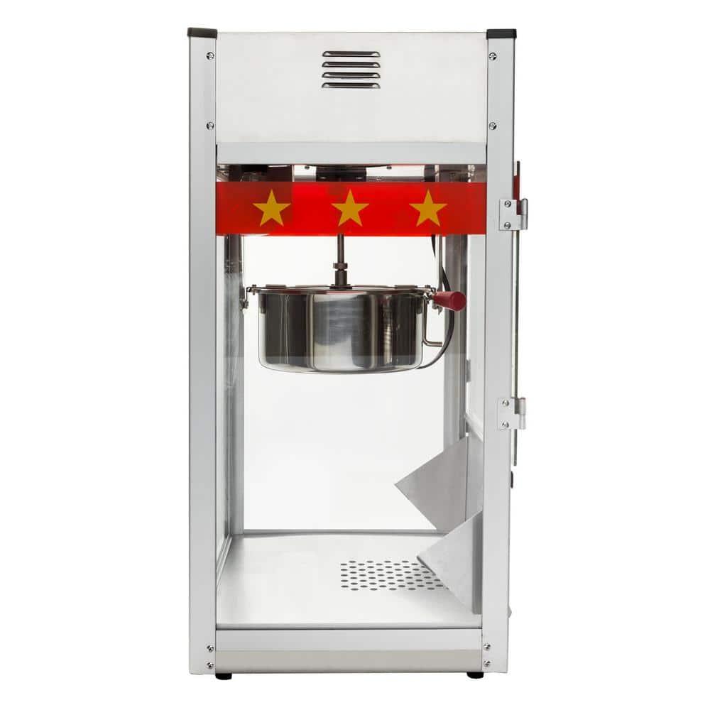 Olde Midway Commercial Popcorn Machine, Bar Style Popper with 12 Ounce Kettle, Black