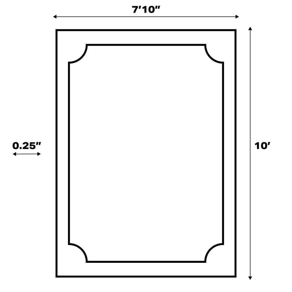 JONATHAN Y Odense High-Low Minimalist Angle Geometric Beige/Cream 8 ft. x 10 ft. Indoor/Outdoor Area Rug