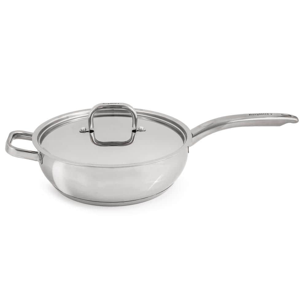 BergHOFF BergHOFF Stainless Steel 18/10 Deep Skillet Belly Shape, 9.5"