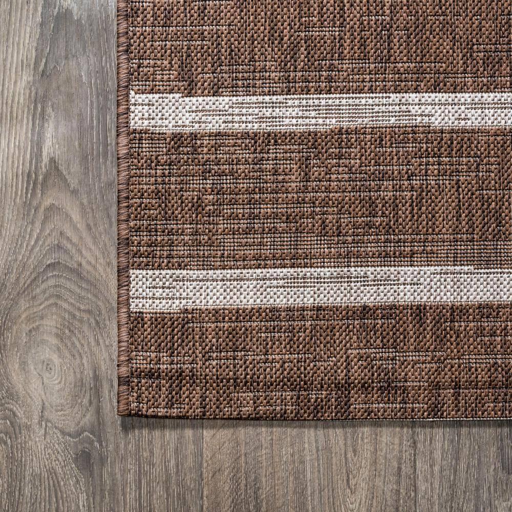 3'x5' Colonia Berber Stripe Indoor/Outdoor Area Rug, Brown/Beige - JONATHAN Y