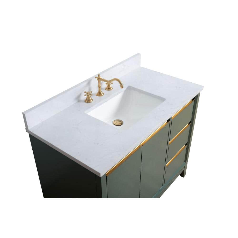 42 Single Bathroom Vanity with Top