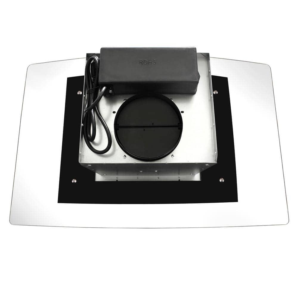 Cosmo COS-668ICS900 36 Inch Island Range Hood w/ Touch Controls, Stainless Steel