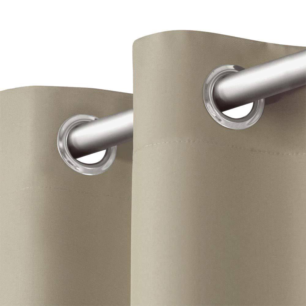Cabana Solid Heavyweight Indoor Outdoor Curtains