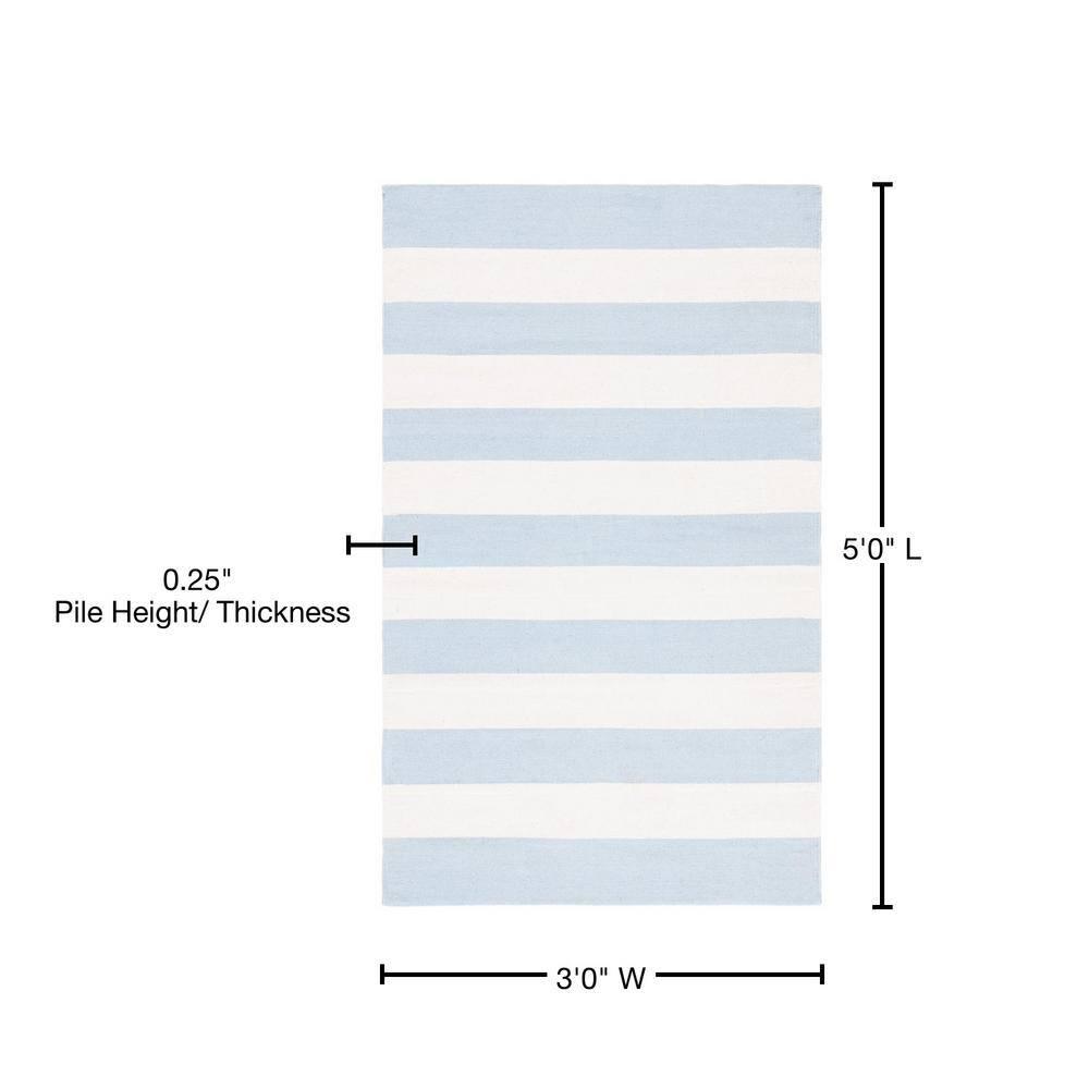 Montauk MTK712 Hand Woven Area Rug - Sky Blue/Ivory - 3'x5' - Safavieh.
