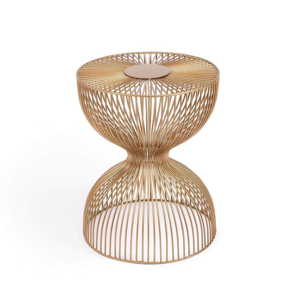 Butler Specialty Nicholas Gold Metal End Table