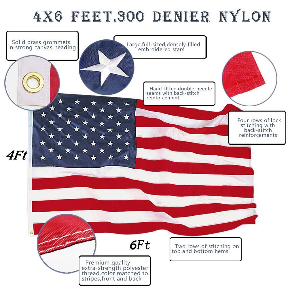 ANLEY Double Sided Nylon House Flag