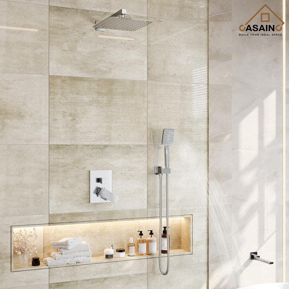 Shower Faucets & Systems All-In-One Kit with Rough in-Valve