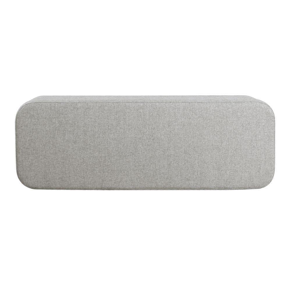 Large Modern Storage Bench Sustainable Gray Woven - HomePop
