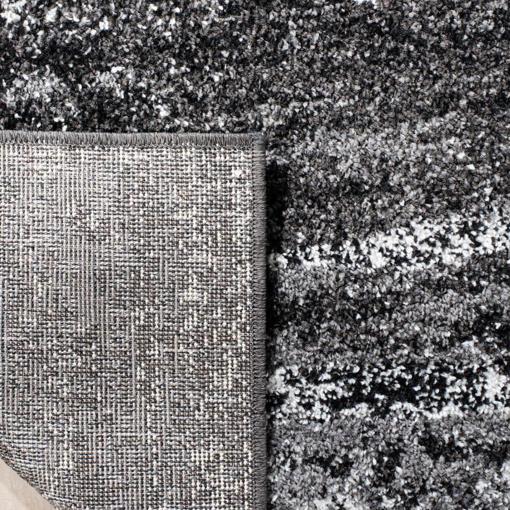 Adirondack ADR112 Machine Made Indoor Area Rug - Silver/Black - 9'x12' - Safavieh