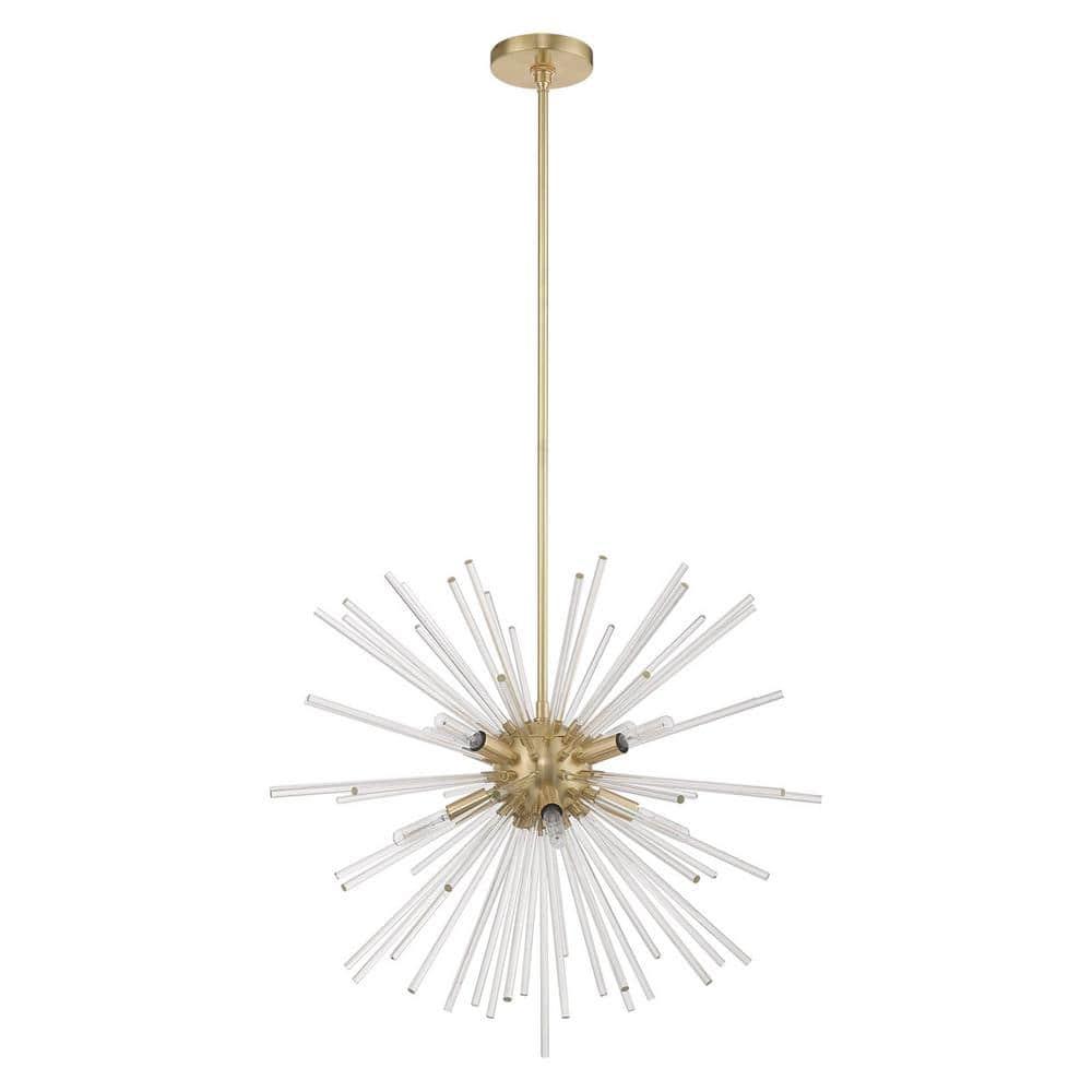 Livex Lighting Utopia 8 - Light Chandelier in  Satin Brass