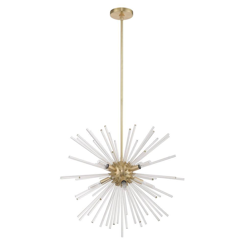 Livex Lighting Utopia 8 - Light Chandelier in  Satin Brass
