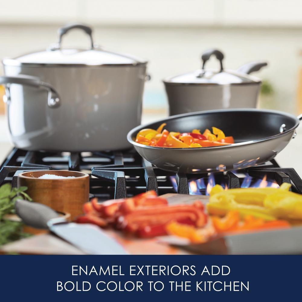Rachael Ray Rachael Ray Classic Brights Nonstick Cookware Pots and Pans Set, 14 Piece