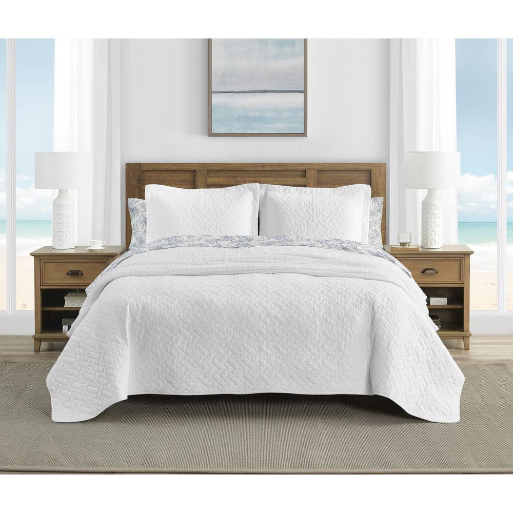 Tommy Bahama Home Tommy Bahama Raffia Solid Cotton Reversible Quilt Set