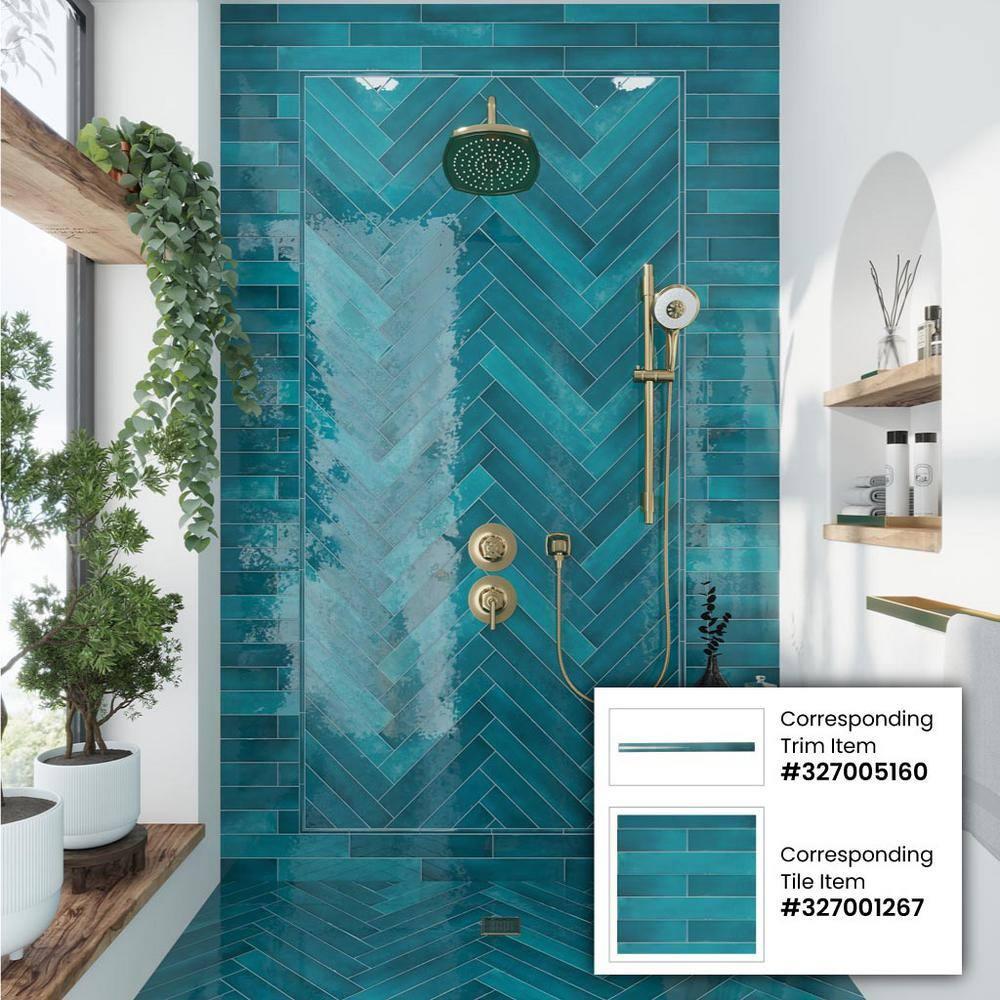 2.56'' W x 15.75'' L Ceramic Subway Singular Tile