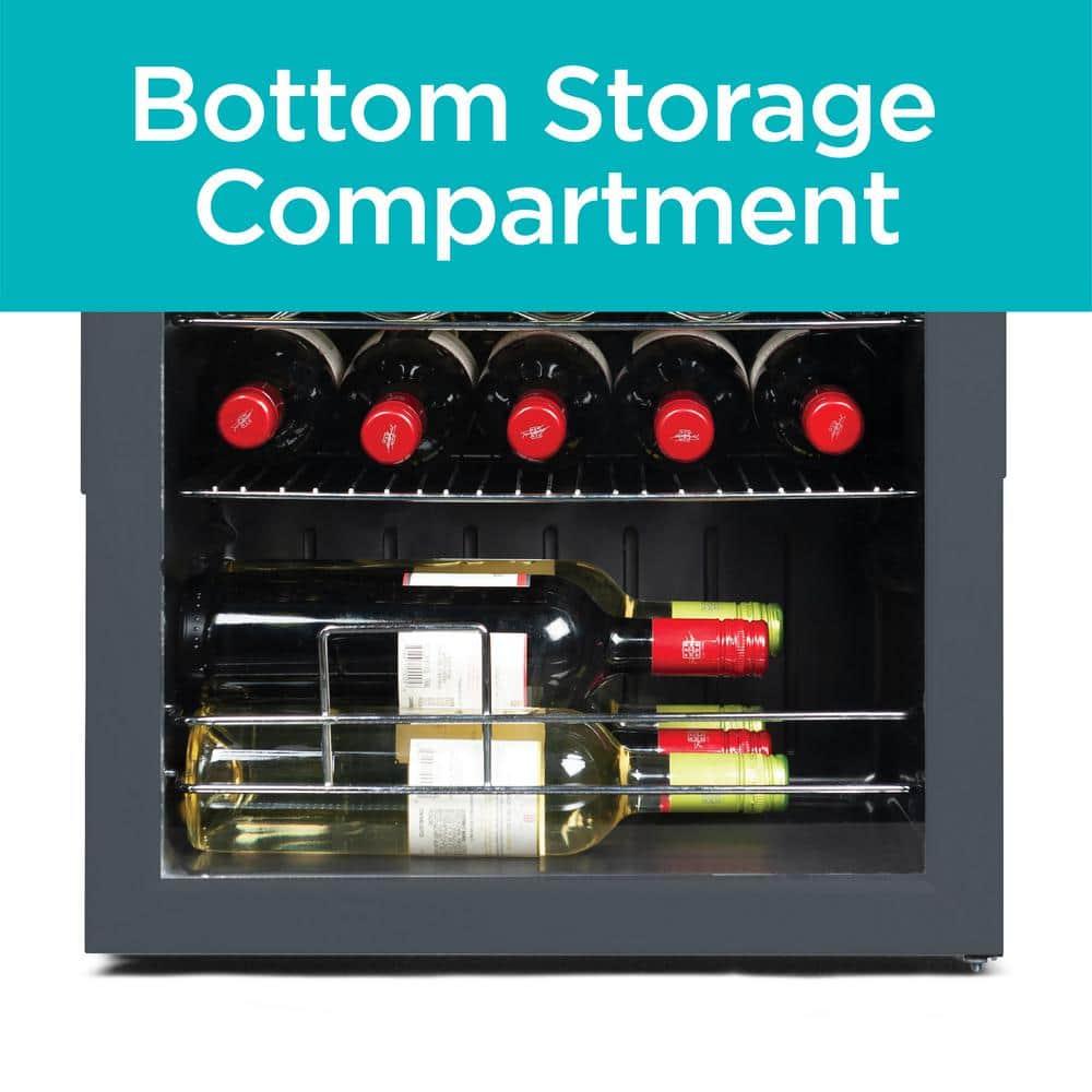 BLACK+DECKER BLACK+DECKER Wine Fridge 14 Bottles, Freestanding Wine Refrigerator with Compressor Cooling