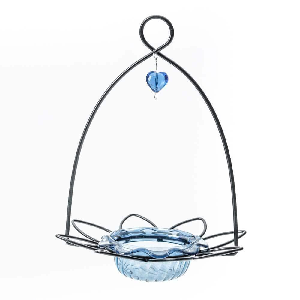 Birds Choice Birds Choice 3 oz. Bluebird Flower Cup Feeder for Dried Fruit or Mealworms, Blue