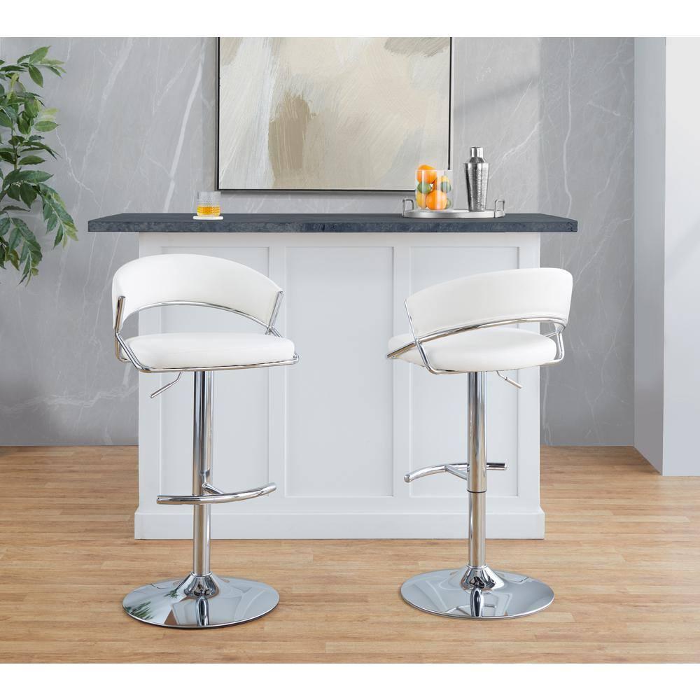 LumiSource Jie Adjustable Barstool - Set Of 2