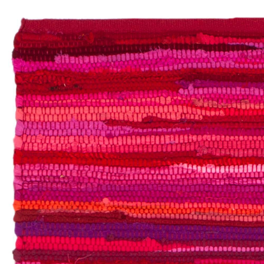 Rag Rug RAR130 Hand Woven Indoor Runner Rug - Red/Multi - 2'3"x6' - Safavieh.
