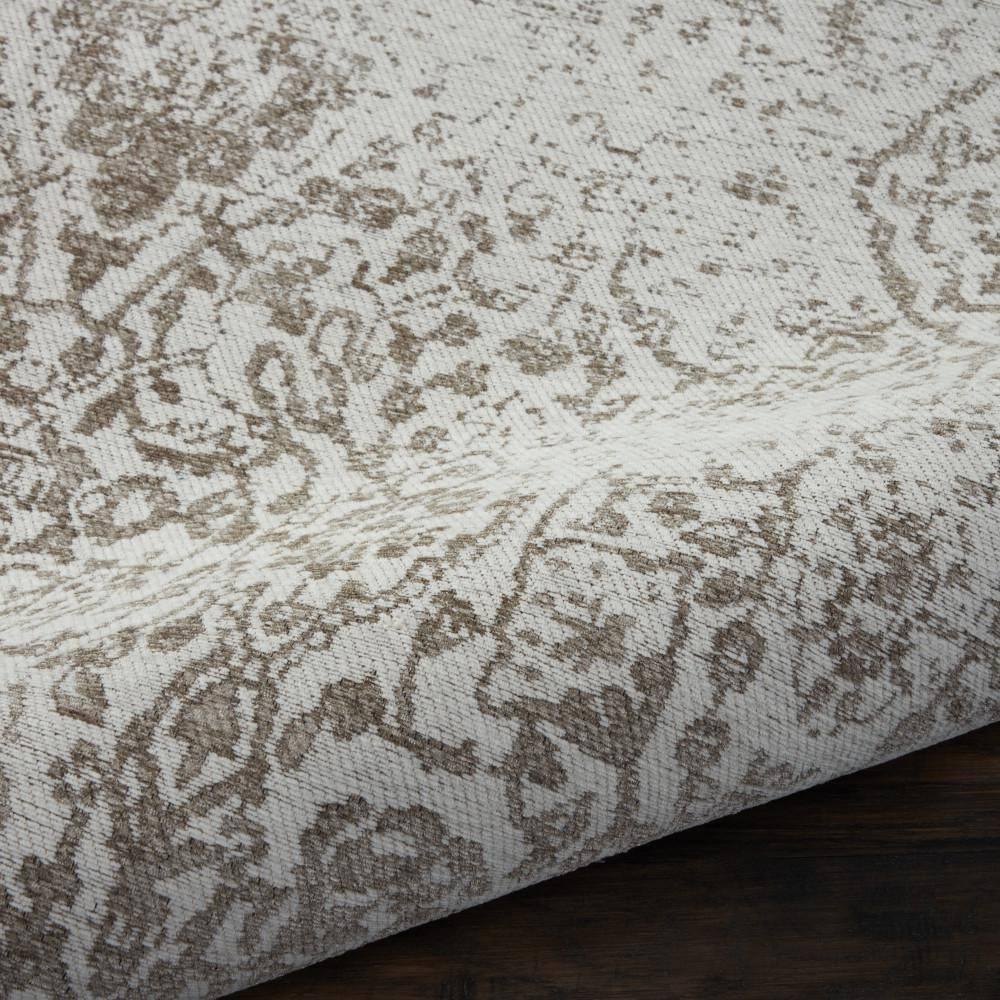 Nourison Damask Vintage Indoor Rug Ivory 2'3" x 7'6"