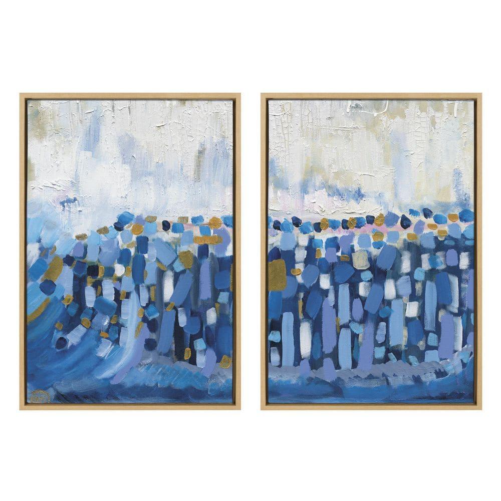 (Set of 2) 23" x 33" Sylvie Queen Elizabeth II Framed Canvas Set Natural - Kate & Laurel All Things Decor