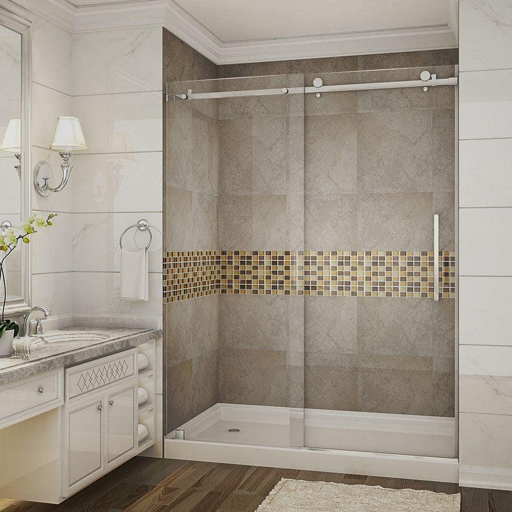 Moselle 77.5" Single Sliding Frameless Shower Door