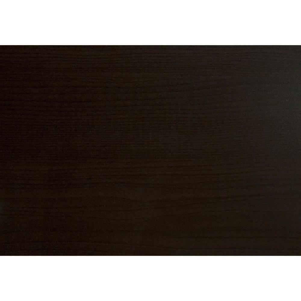 18.25" x 10.25" x 25.25" Cappuccino Particle Board Metal  Accent Table