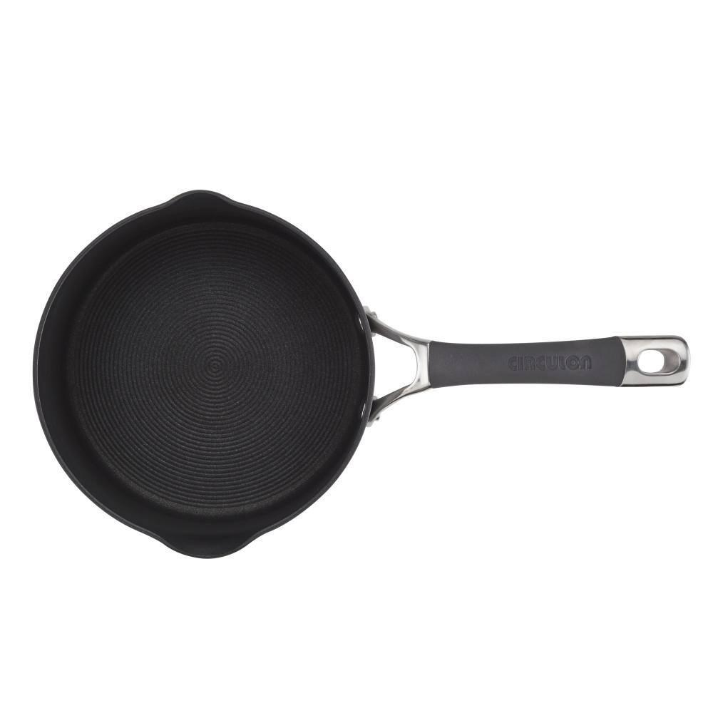 Circulon Circulon Radiance Hard-Anodized Nonstick Saucepan with Straining Lid, 3-Quart