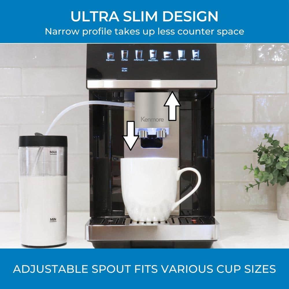 Kenmore Kenmore Super Automatic Espresso Machine with Dual Cream System Milk Frother & Grinder