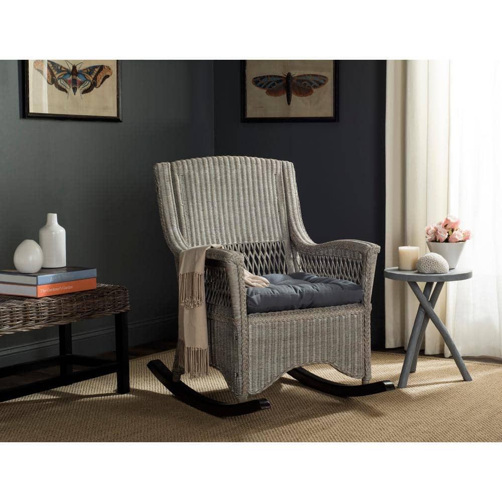 Aria Rocking Chair - SEA8036 - Antique/Grey - Safavieh