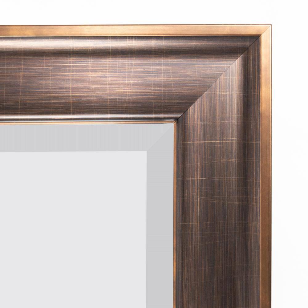 Head West Oil rubbed Bronze Framed Beveled Accent Wall Vanity Mirror - 28 x 34