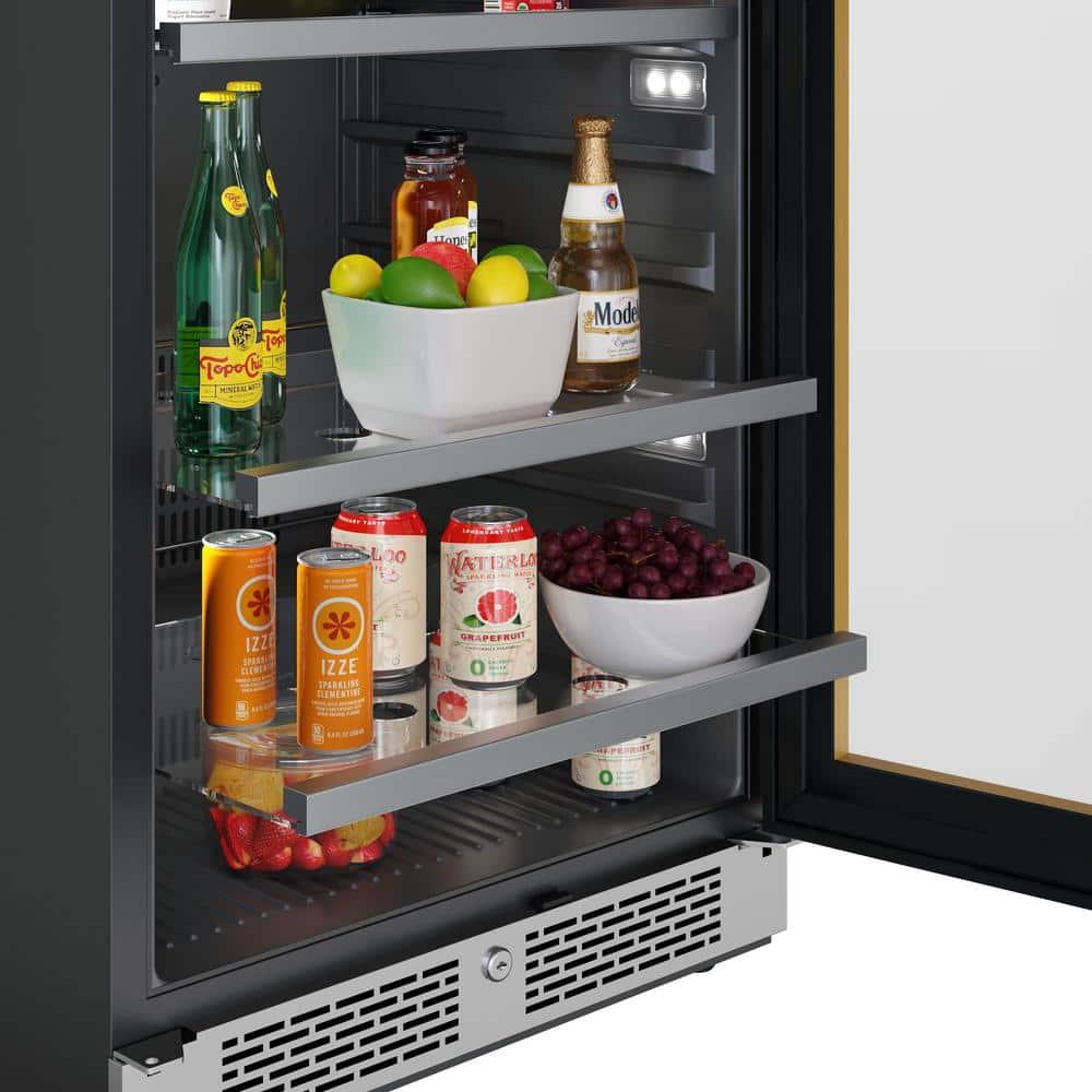 Avallon Avallon 23.8125'' W Convertible 140 Cans (12 oz.) Beverage Cooler with Glass Door