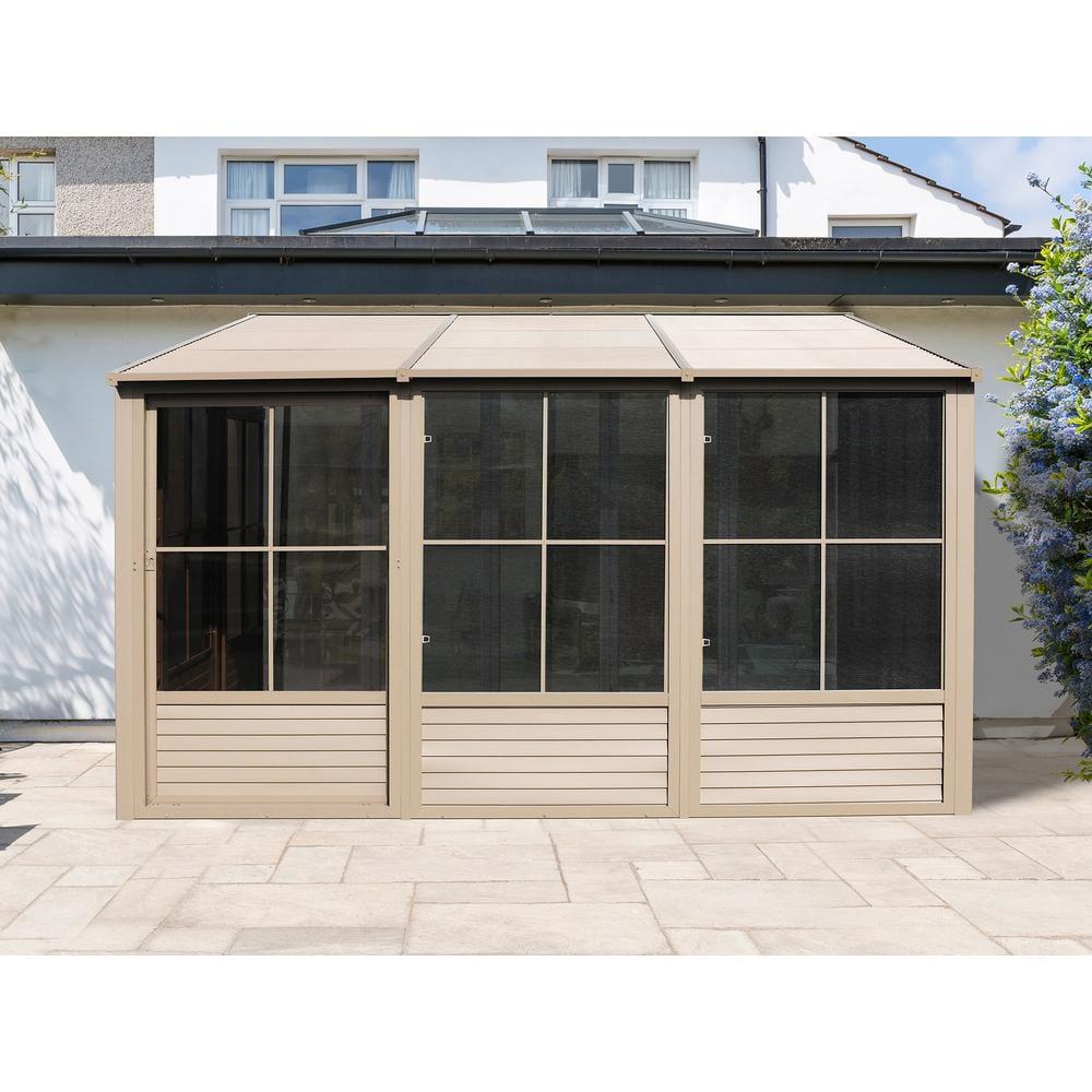 Gazebo Penguin Florence Wall-Mounted Solarium with Metal Roof