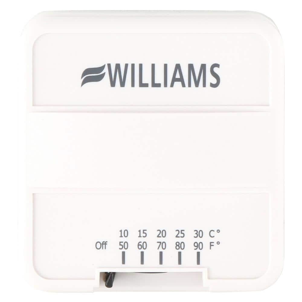 Williams 2509621A 25,000 BTU 70% Afue Liquid Propane Wall Mounted Heater - White