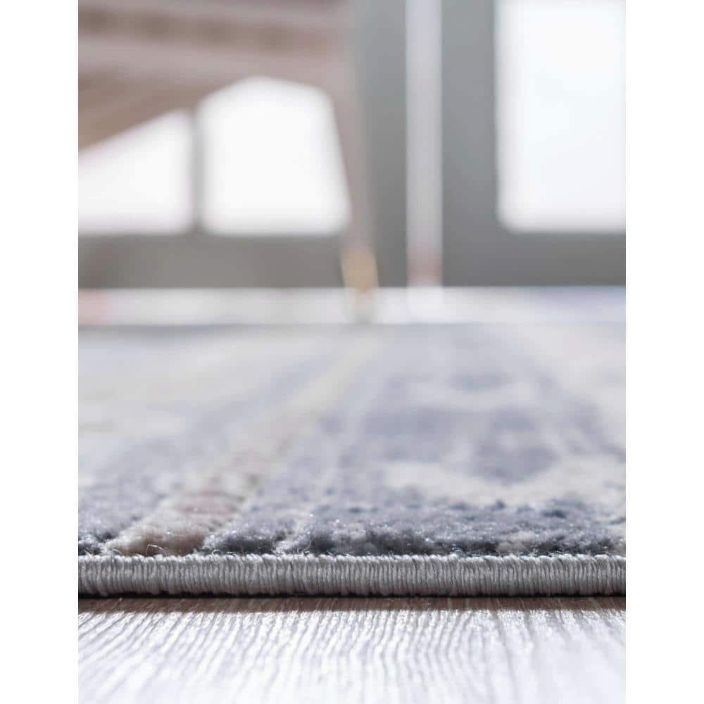 Unique Loom Portland Collection Area Rug - Orford (10'  x 14' 1" Rectangle Navy Blue/Blue)