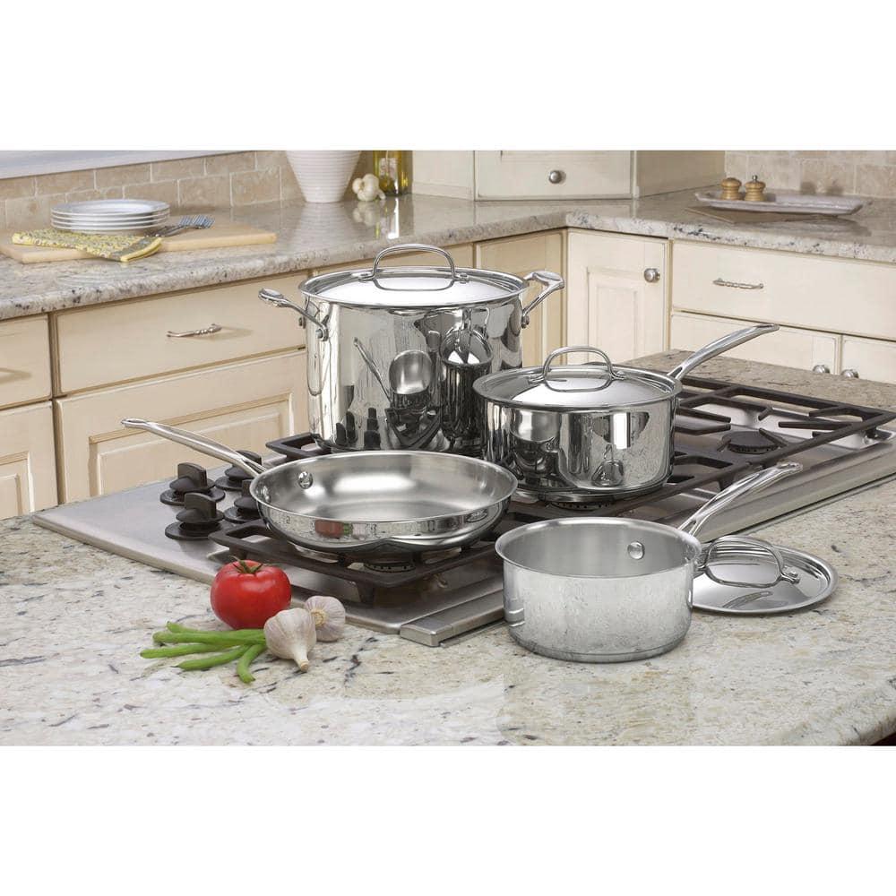 Cuisinart Chef’s Classic 7-Piece Stainless Steel Cookware Set